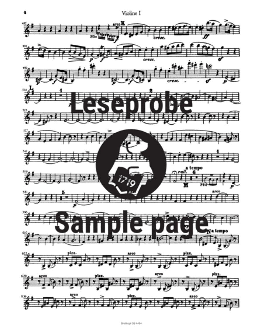 Piano Concerto No. 1 in E minor Op. 11 Orchestra scores gallery preview page 5