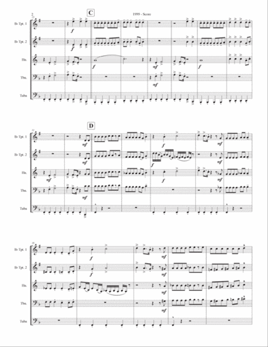 1999 1999 Brass Ensemble scores gallery preview page 2