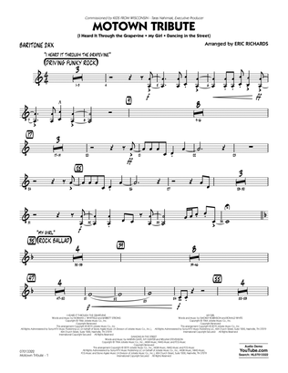 Motown Tribute - Baritone Sax