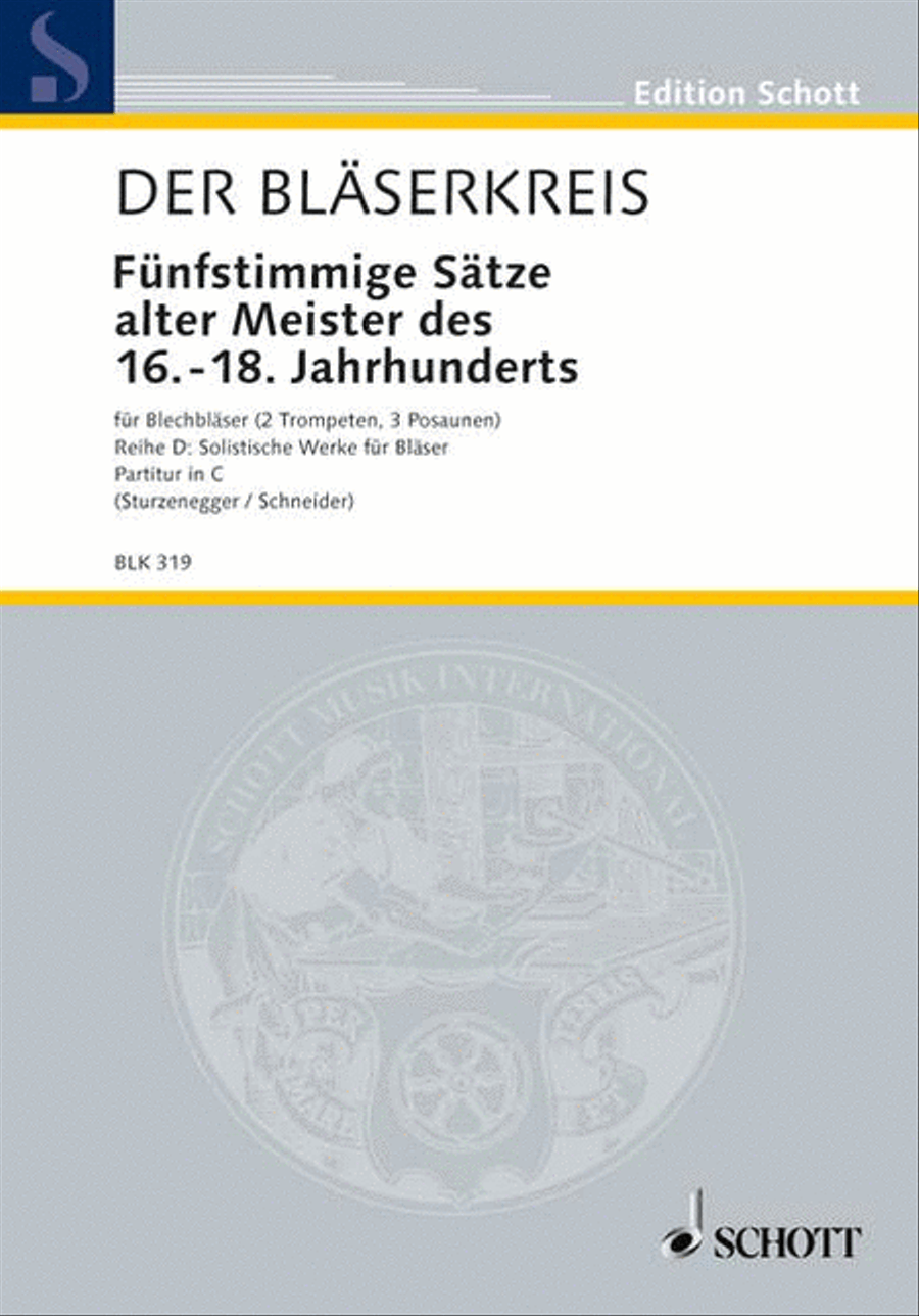 Five Part Pieces From Ren & Baroque Score scores gallery preview page 1