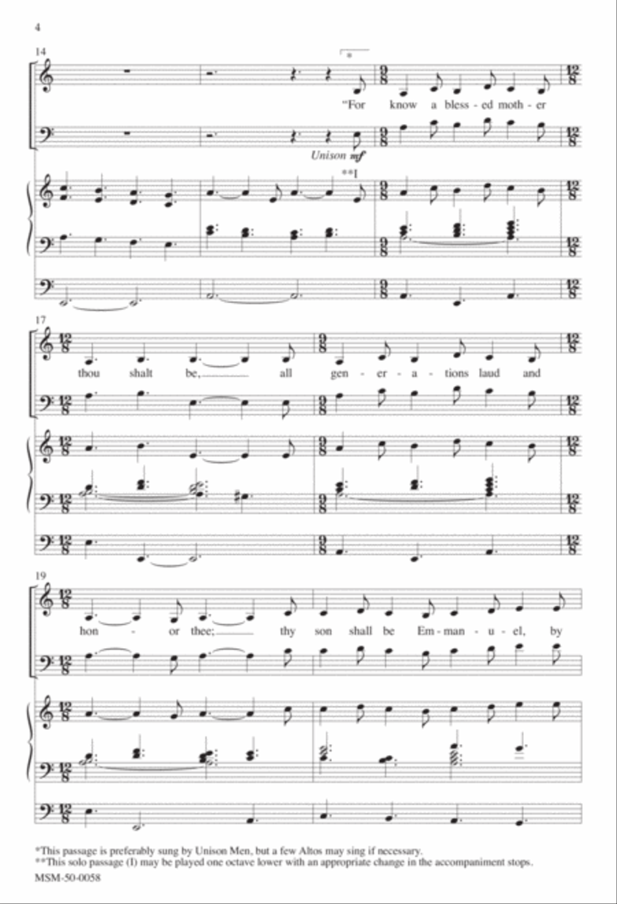 The Angel Gabriel from Heaven Came 4-Part scores gallery preview page 3
