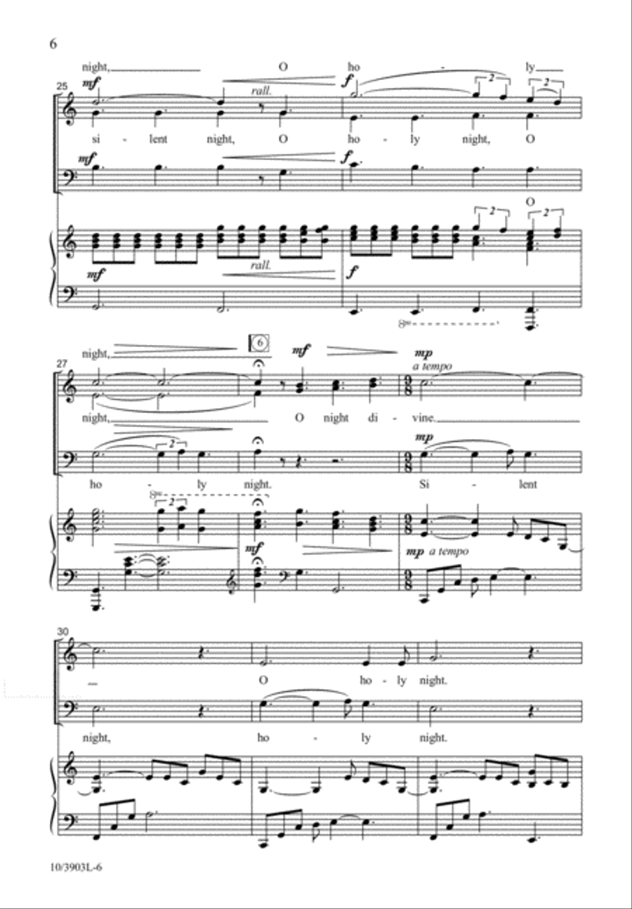 Holy Night, Silent Night Holy Night, Silent Night 3-Part scores gallery preview page 7