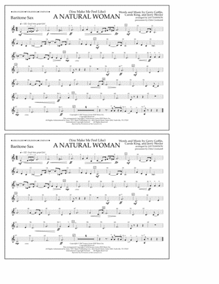 (You Make Me Feel Like) A Natural Woman (arr. Jay Dawson) - Baritone Sax