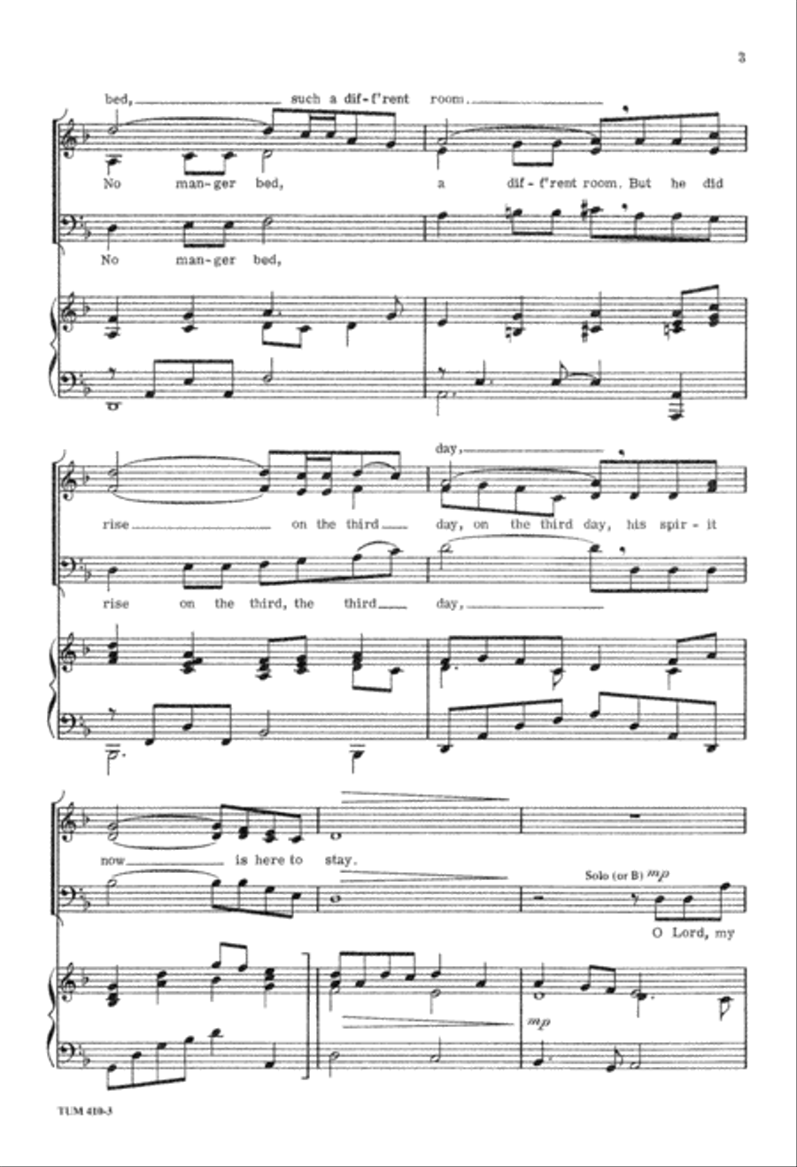 On the Cross for Me 3-Part scores gallery preview page 4