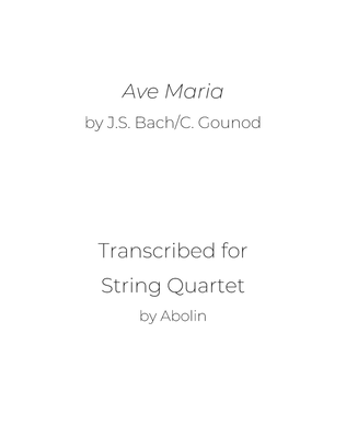 Book cover for Bach/Gounod: Ave Maria - String Quartet