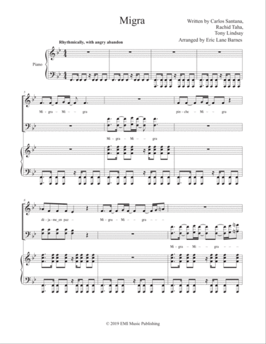 Migra 4-Part scores gallery preview page 1