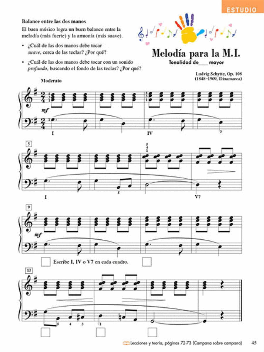 Technica e interpretacion, Nivel 4 Piano Method scores gallery preview page 7