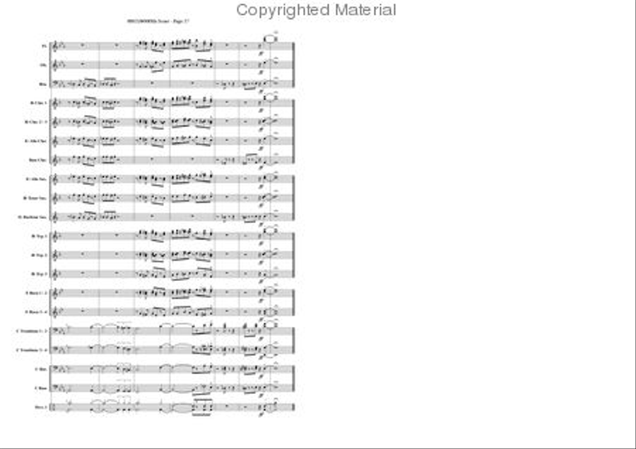 Light-walk Light-walk Concert Band scores gallery preview page 14