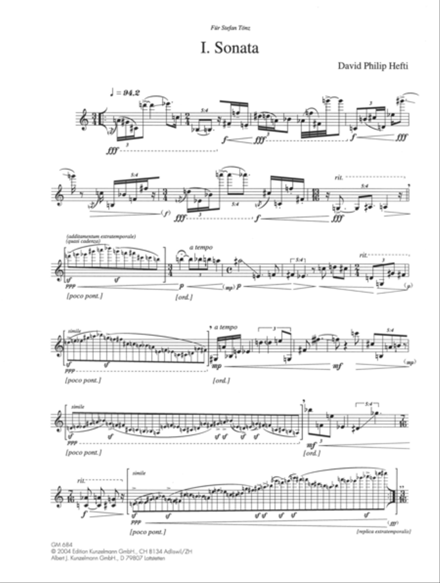 Diarium, for violin solo Violin Solo scores gallery preview page 2