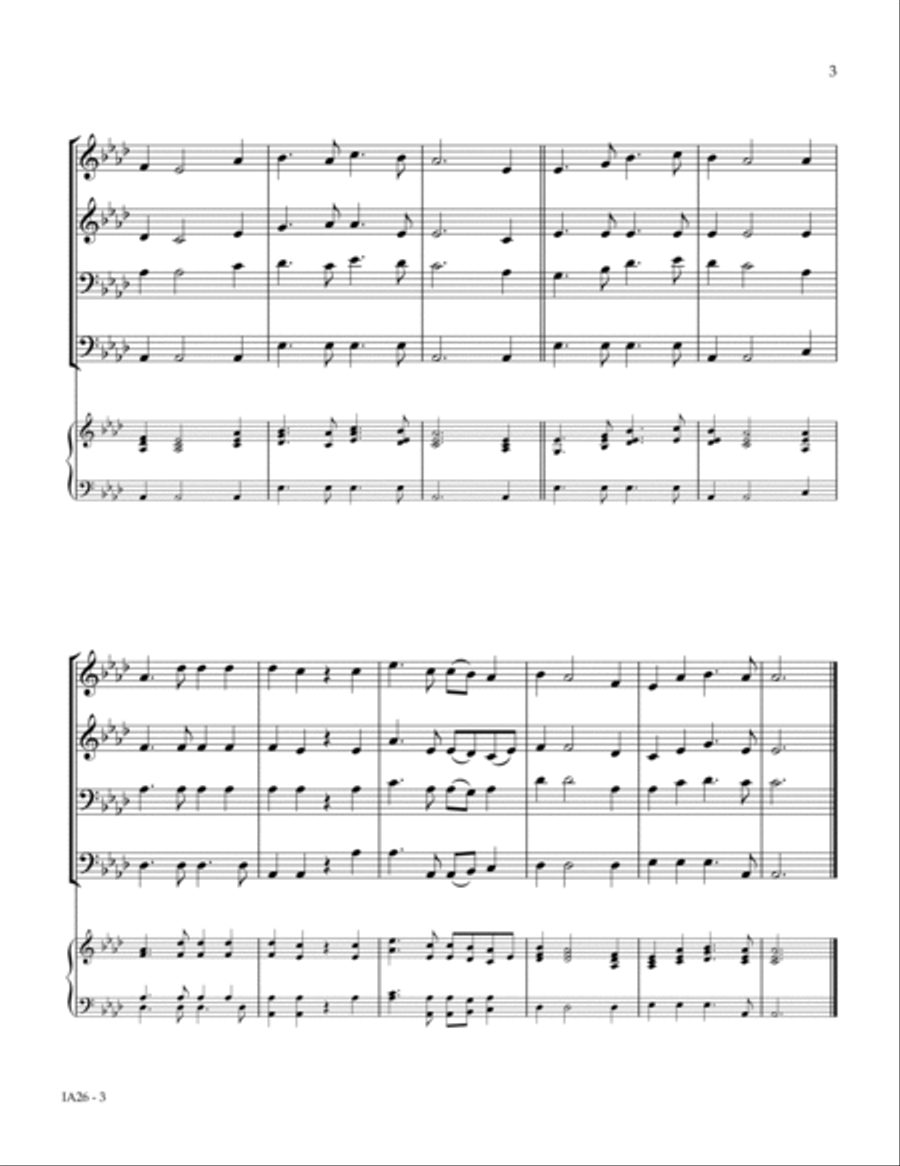 HANKEY (I Love To Tell The Story) Small Ensemble scores gallery preview page 3