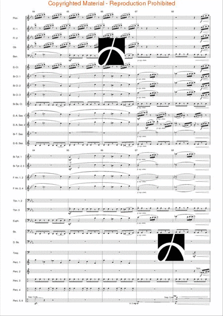 Hymn to the Infinite Sky Concert Band scores gallery preview page 15