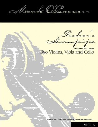 Book cover for Fisher's Hornpipe (viola part - two vlns, vla, cel)