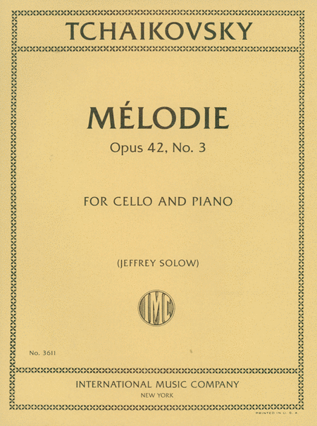Melodie, Opus 42, No. 3