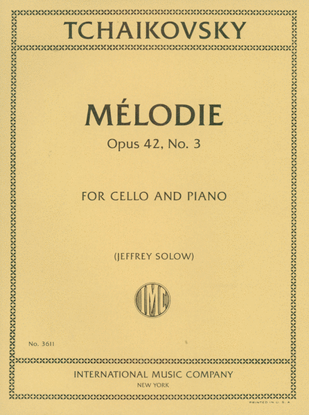 Melodie, Opus 42, No. 3