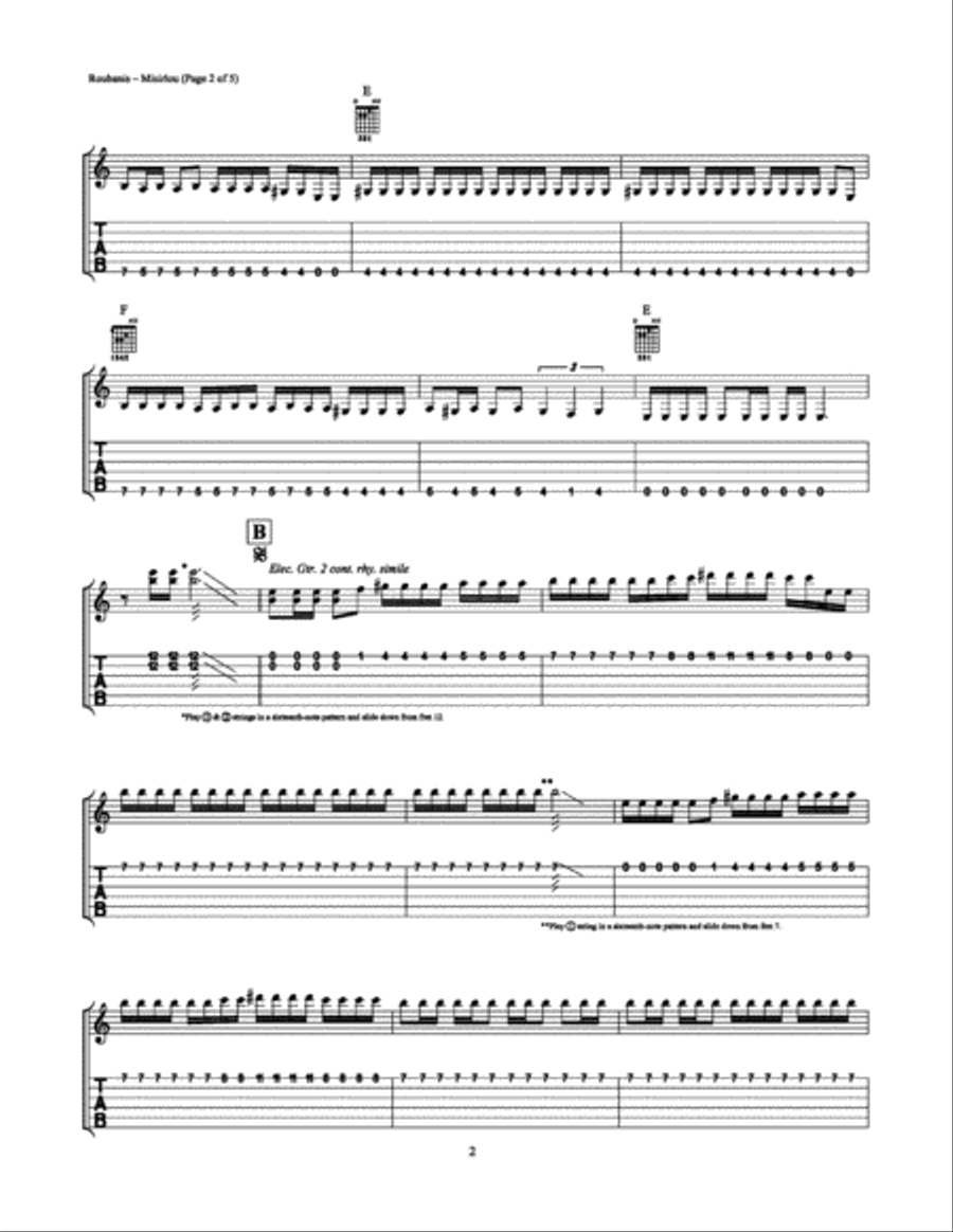 Misirlou Electric Guitar scores gallery preview page 2
