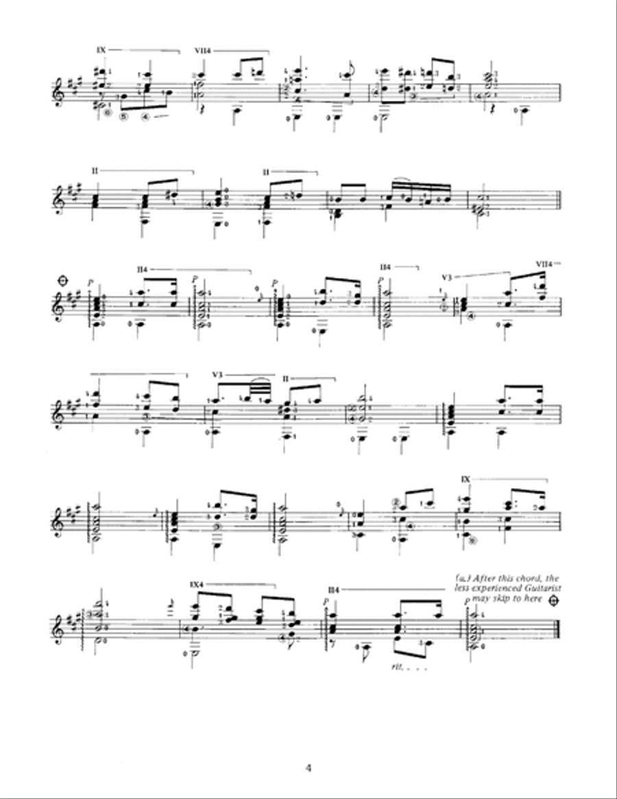 Wedding Music for Classical Guitar Acoustic Guitar scores gallery preview page 5