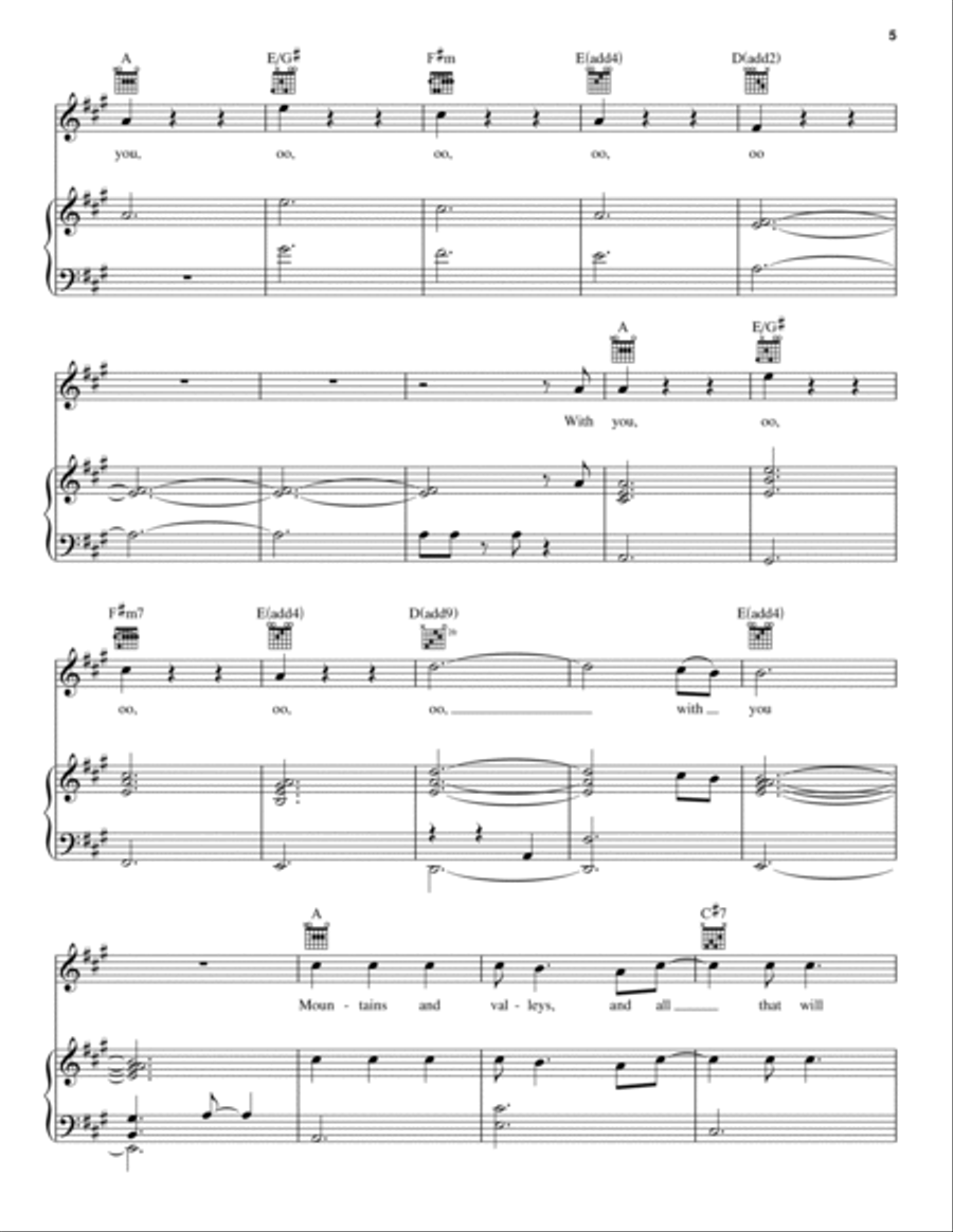 Tightrope (from The Greatest Showman) Piano, Vocal, Guitar scores gallery preview page 5