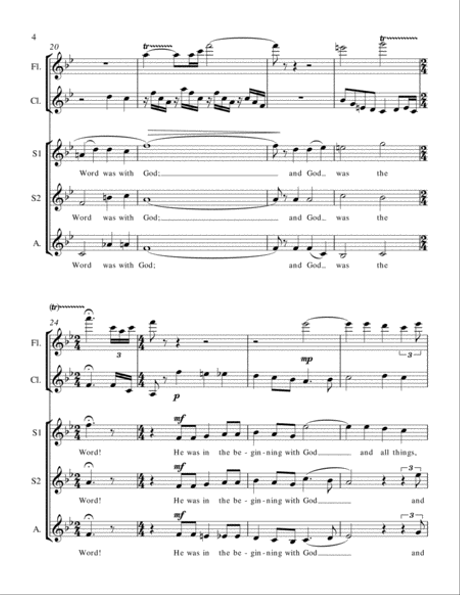 IN THE BEGINNING WAS THE WORD (SSATB) – John 1:1-18 SSATB scores gallery preview page 4