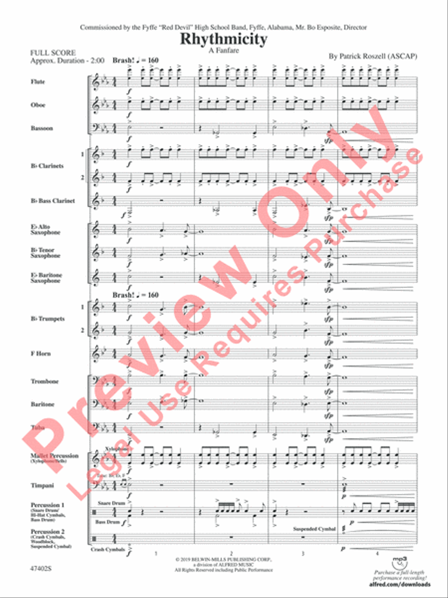 Rhythmicity Rhythmicity Concert Band scores gallery preview page 3