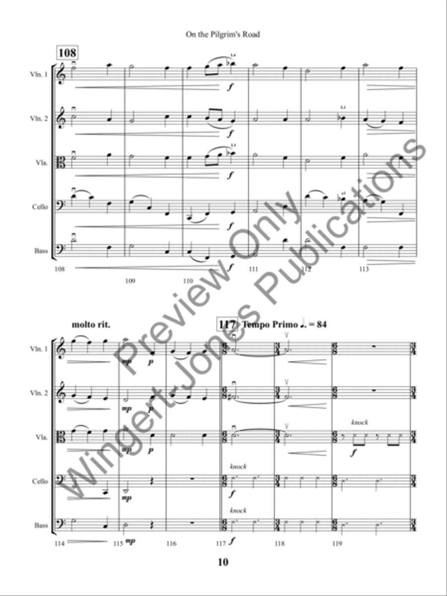 On the Pilgrim's Road String Orchestra scores gallery preview page 13