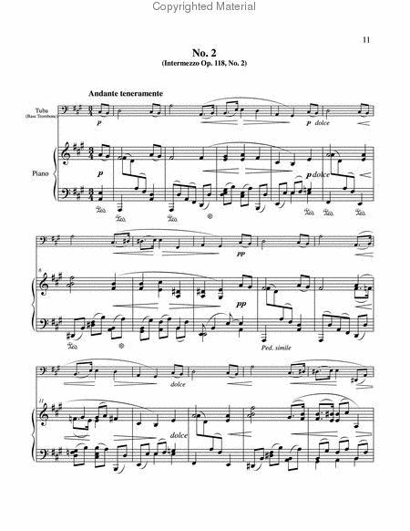 Three Pieces for Tuba or Bass Trombone & Piano