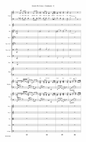 Gently He Comes - Orchestral Score and Parts image number null