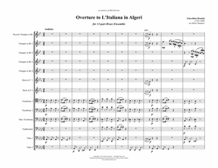 Italian Girl in Algiers Overture for 13-piece Brass Ensemble