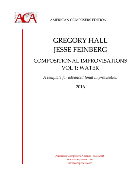 [Hall, Feinberg] Compositional Improvisations - Vol. 1: Water