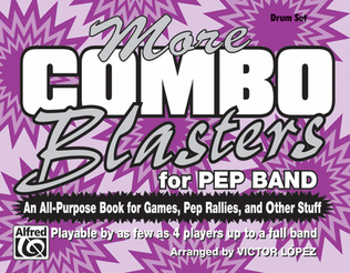 Book cover for More Combo Blasters for Pep Band (Drum Set)