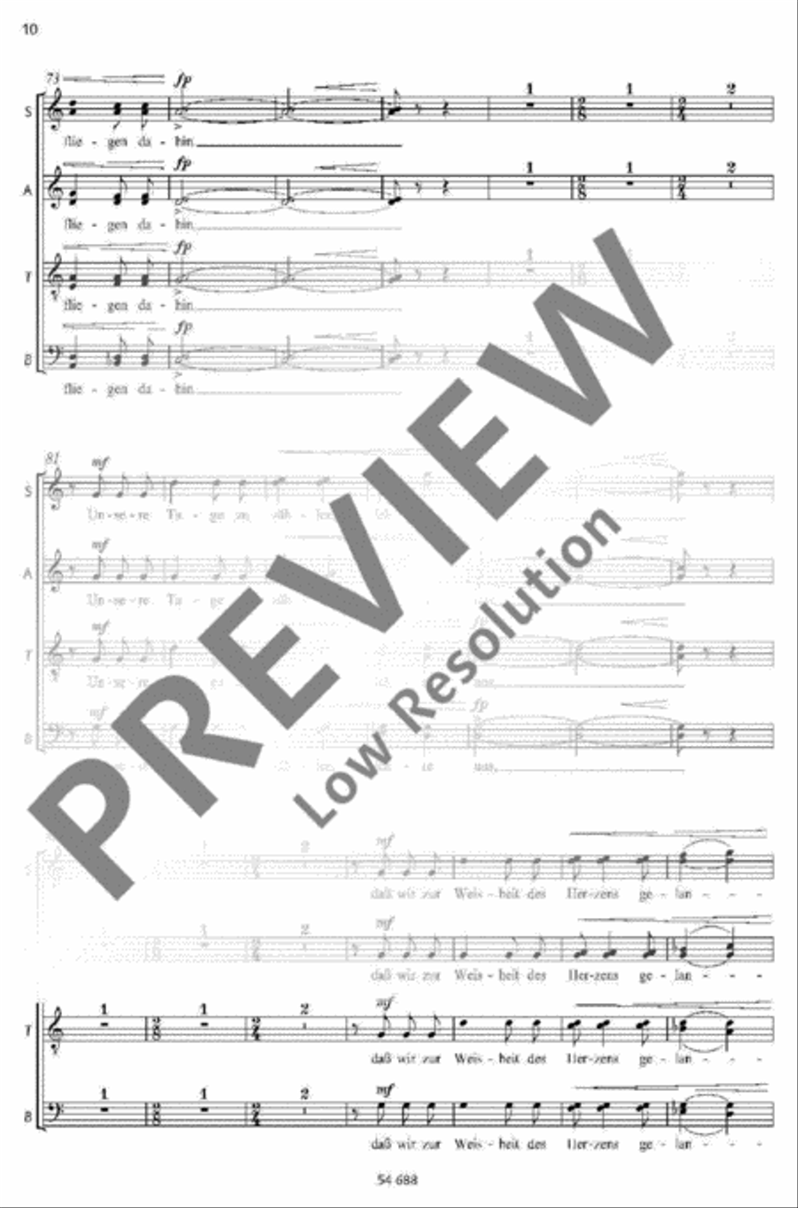 Dem König der Ewigkeit Mixed Choir scores gallery preview page 7