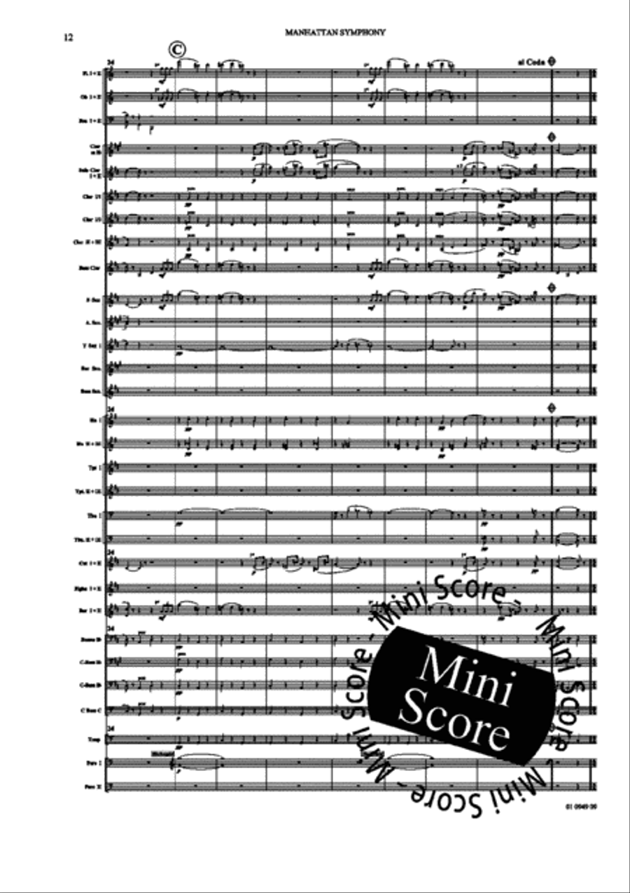 Manhattan Symphony Concert Band scores gallery preview page 16