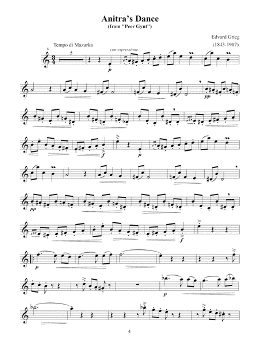 Solo Pieces for the Advanced Descant/Soprano Recorder Soprano Recorder scores gallery preview page 5