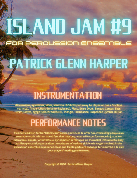 Island Jam #9 - for Percussion Ensemble: Orange Beach image number null