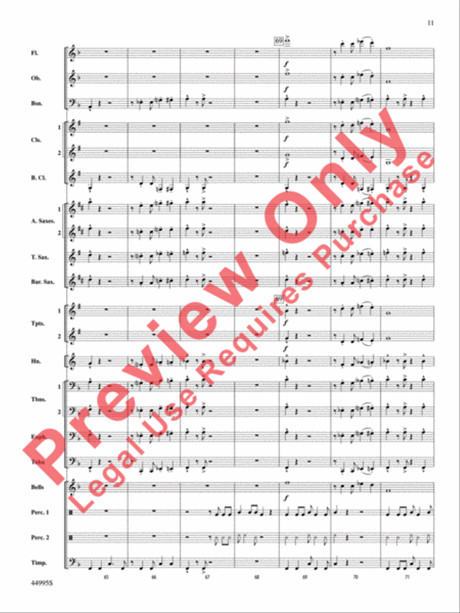 Djembe Laya Concert Band scores gallery preview page 12