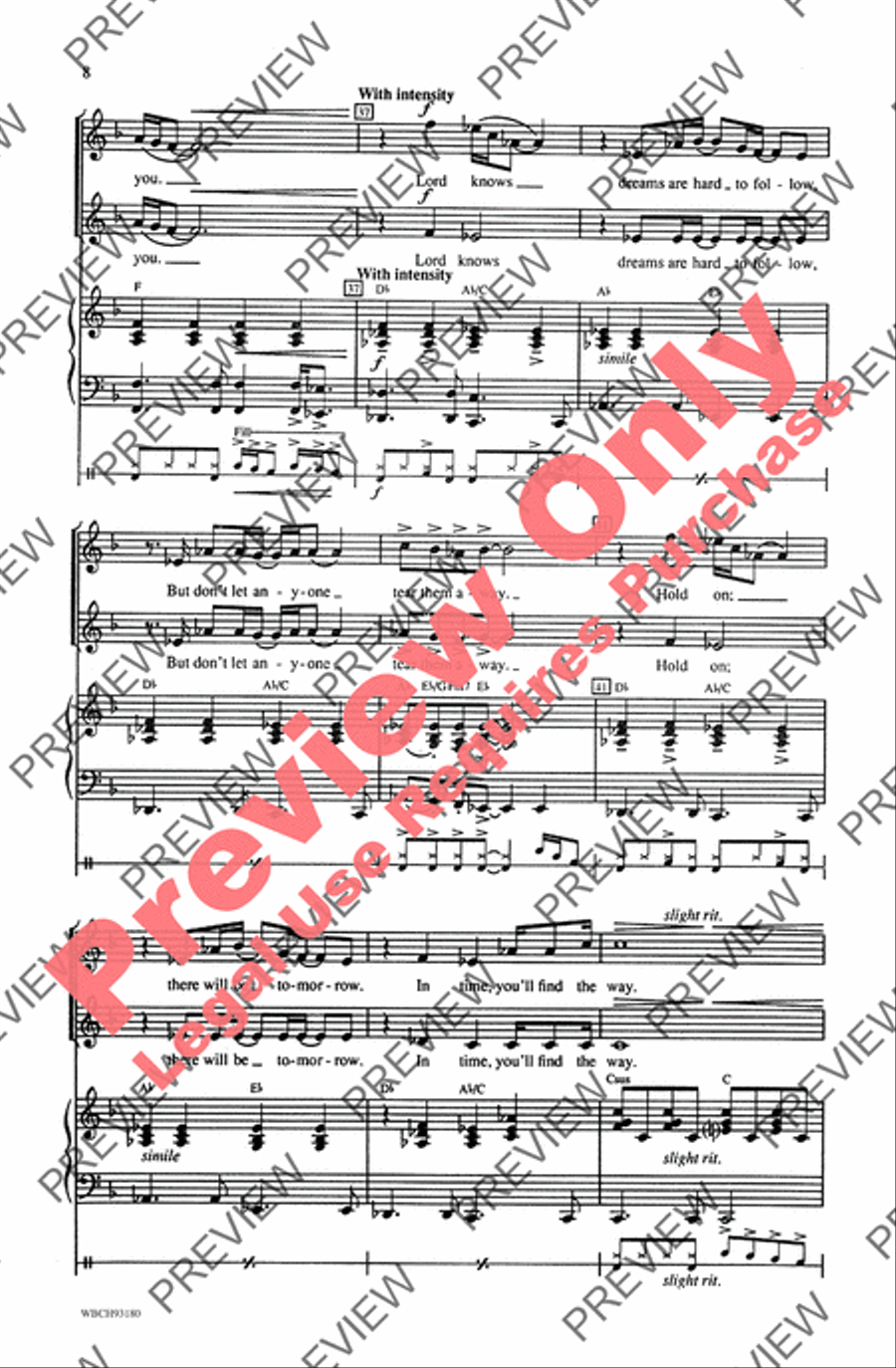 Hero Unison Choir scores gallery preview page 7