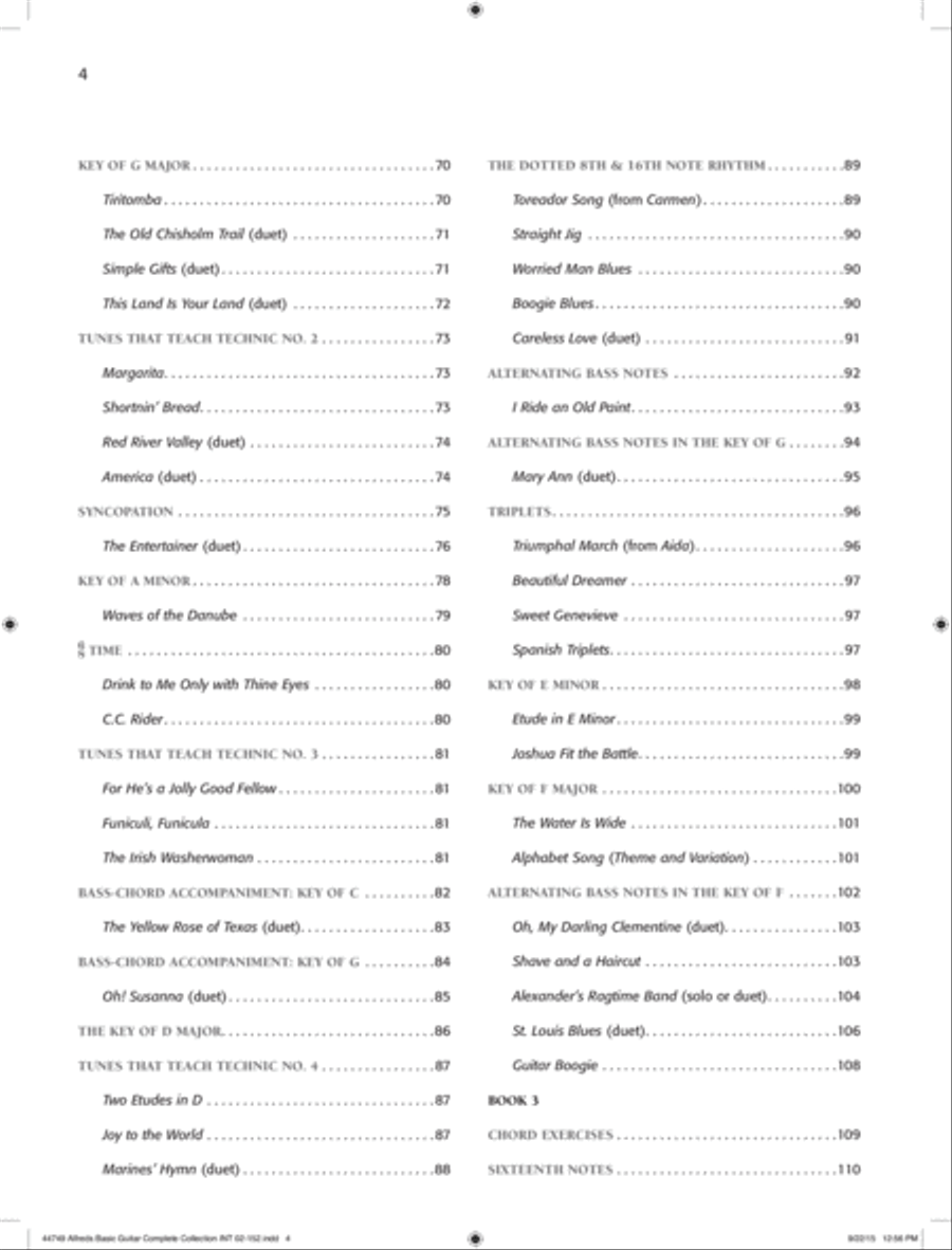 Alfred's Basic Guitar Method, Complete Easy Guitar scores gallery preview page 12