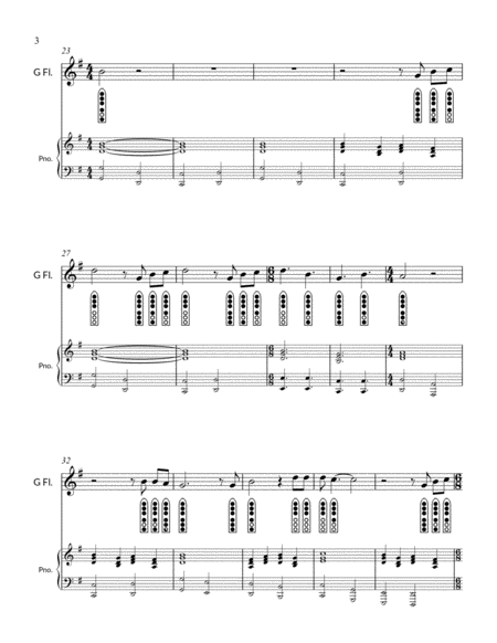Etude No. 20 for "G" Flute - Saints Come Marching