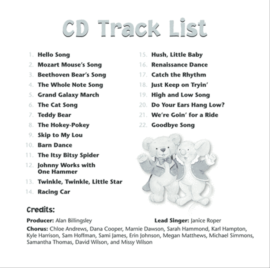 Classroom Music for Little Mozarts -- Student CD, Book 3 Piano Method scores gallery preview page 3
