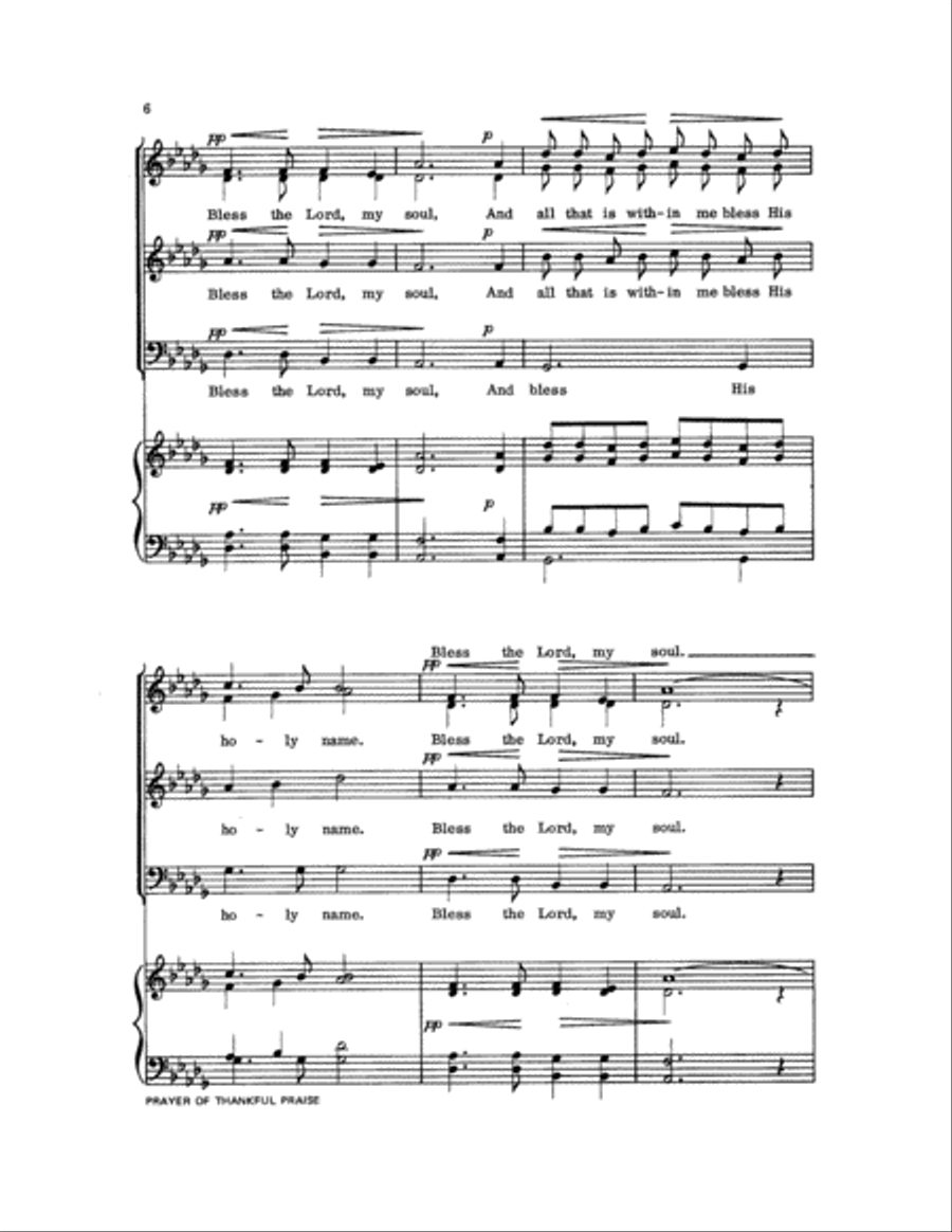 Prayer of Thankful Praise