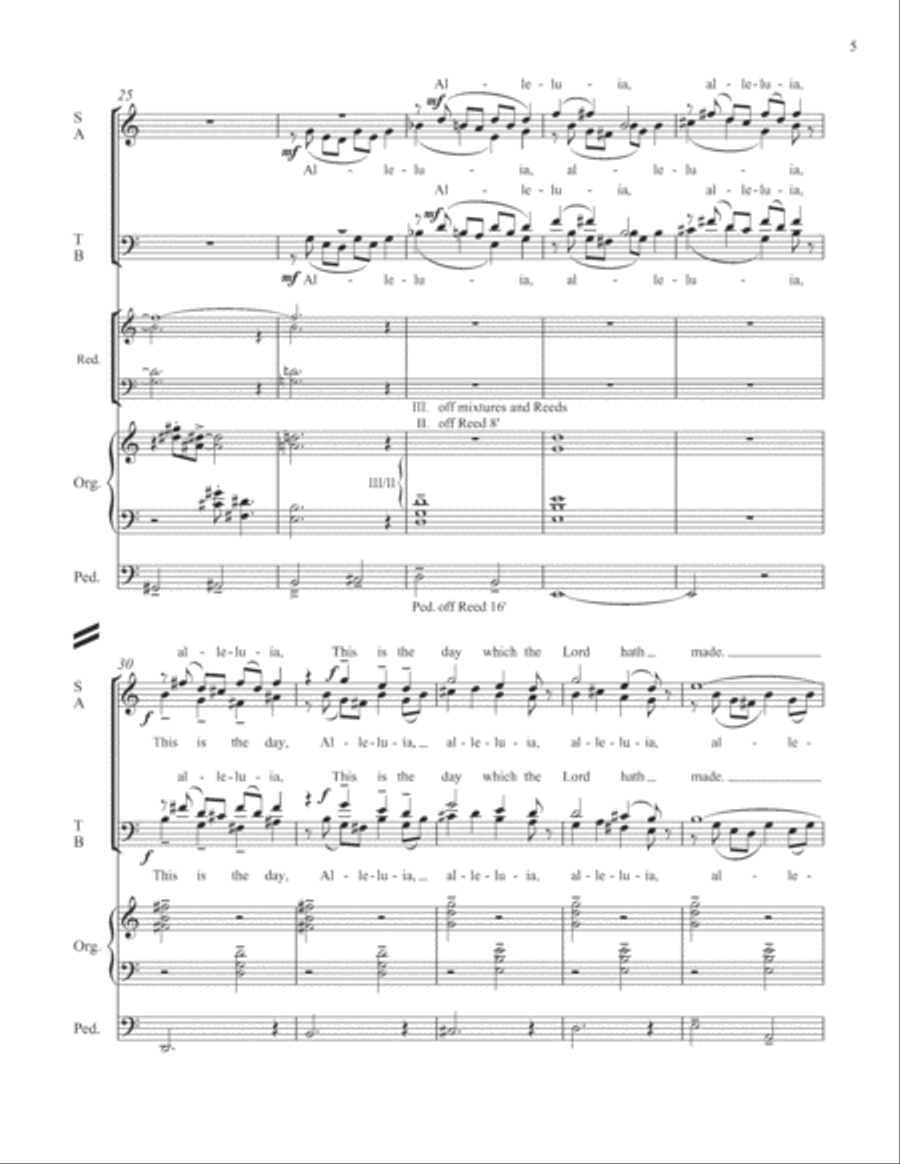 An Easter Introit 4-Part scores gallery preview page 4