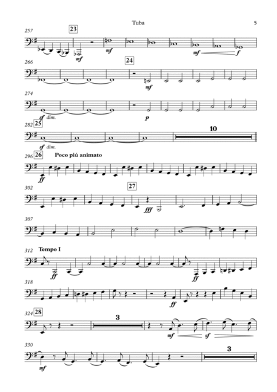 Tchaikovsky arranged by Timothy R Wheeler Finale from Symphony No.5 in E minor, Op.64 Small Ensemble scores gallery preview page 5