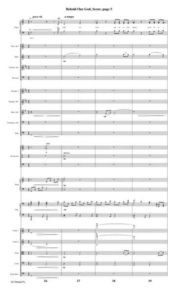 Behold Our God - Orchestral Score and Parts
