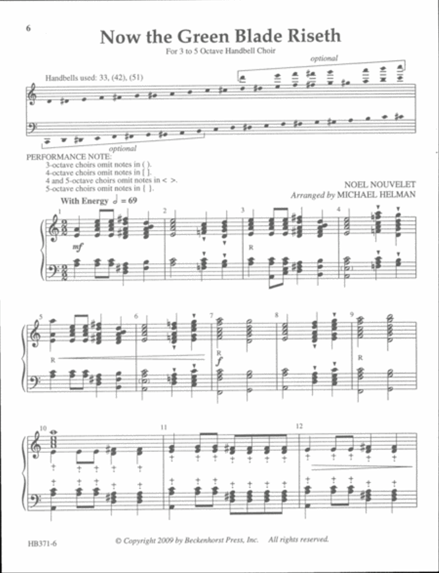 Three Hymns for Easter (3-5 octaves) 5-Octaves scores gallery preview page 4