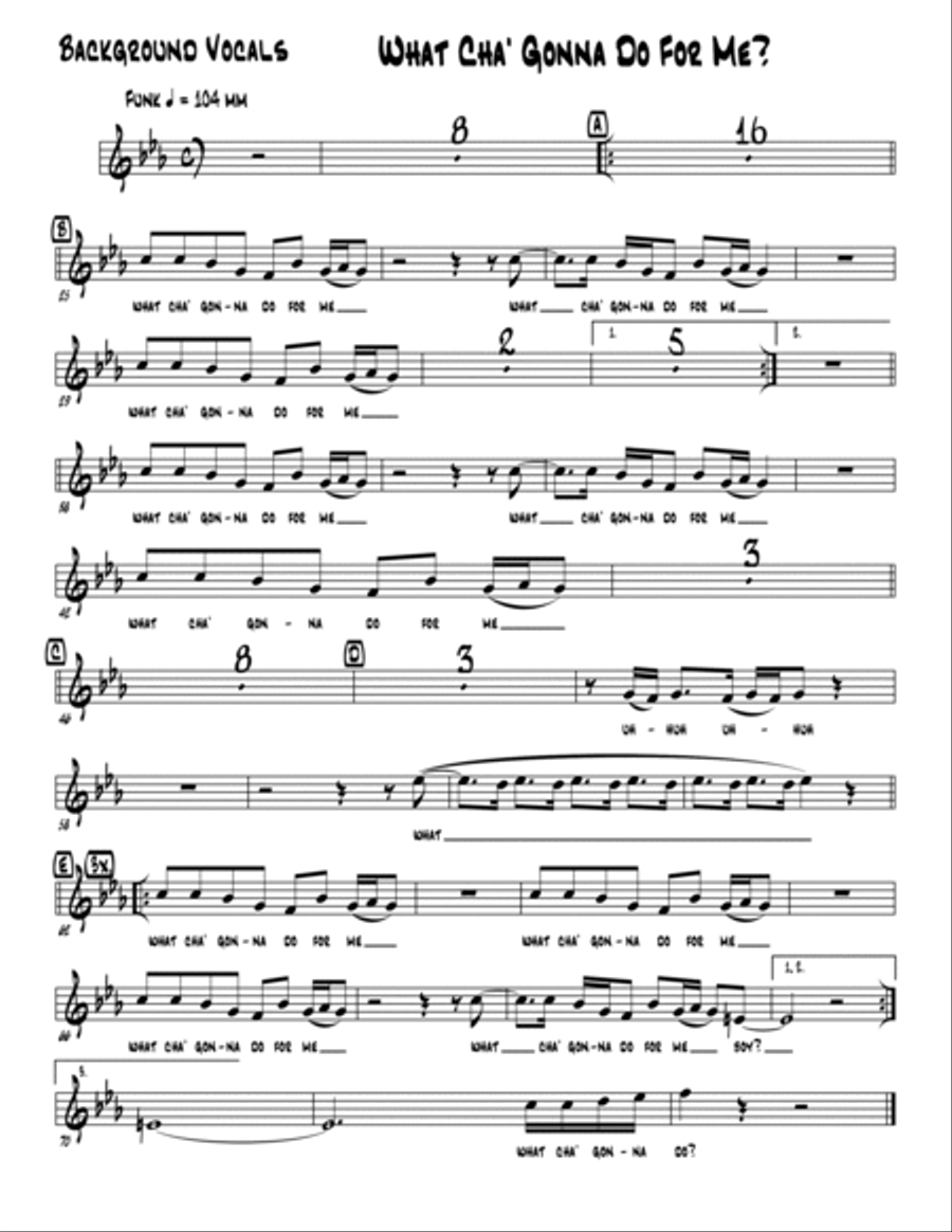 What Cha' Gonna Do For Me Jazz Ensemble scores gallery preview page 5