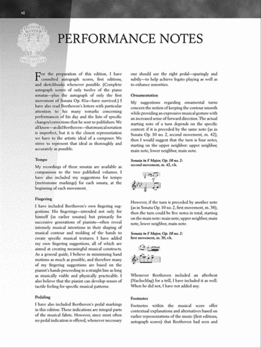 Beethoven – Piano Sonatas, Volume I – Book Only Piano Solo scores gallery preview page 6