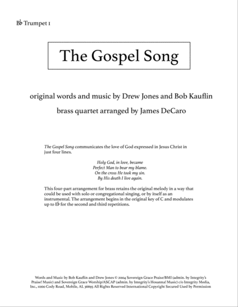 The Gospel Song Brass Ensemble scores gallery preview page 6