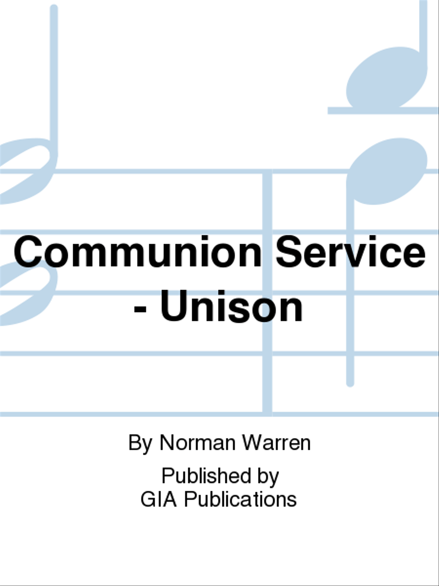 Communion Service - Unison