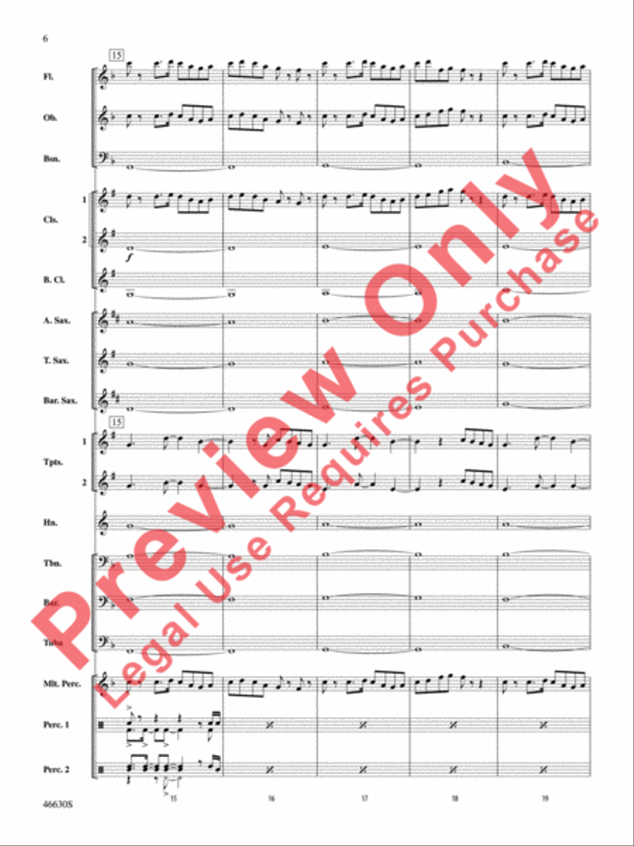 The LEGO Ninjago Movie: Selections from the Motion Picture Soundtrack Concert Band scores gallery preview page 7