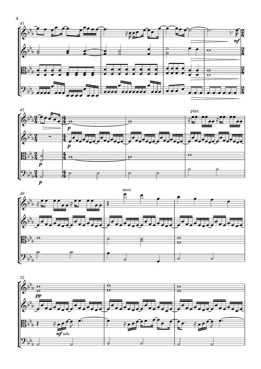 Turning Page Turning Page String Quartet scores gallery preview page 4