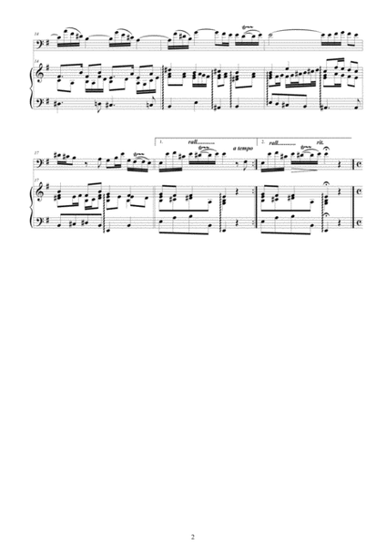 Vivaldi - Cello Sonata No.5 in E minor Op.14 RV 40 for Cello and Cembalo (or Piano) image number null